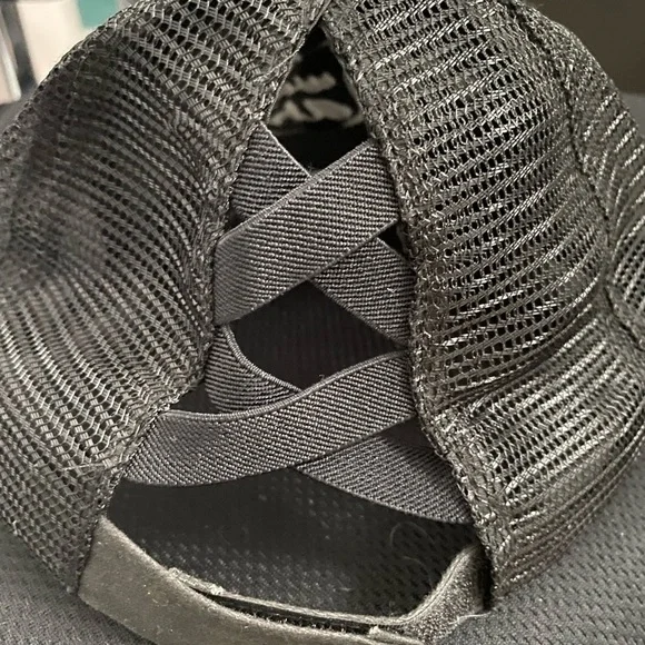 Black Letter Embroidered Baseball Cap - Picture 6 of 6